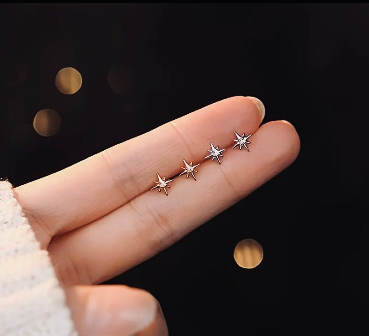 paire de boucles d'oreilles élégantes en argent sterling 925